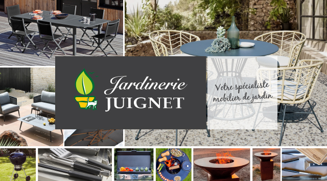 Jardinerie Juignet, votre spécialiste mobilier de jardin